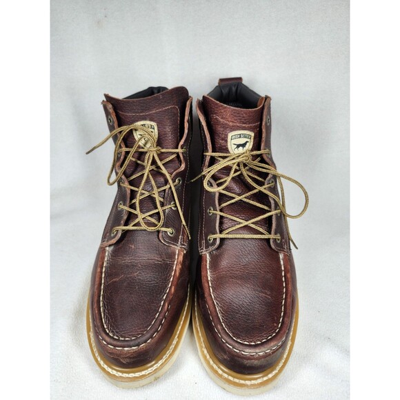 Irish Setter 83605 Work Boots Brown Leather Moc Toe Men’s Size 13 Oil Resist main image 7